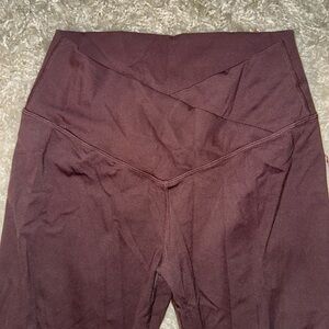 Elegant High-Rise Brown Leggings